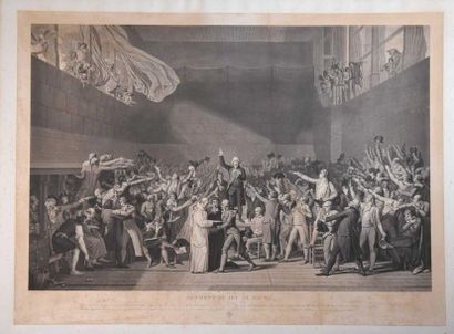 null D'après Jacques-Louis DAVID (1748-1825)
Serment du jeu de Paume, gravé par Jean-Pierre...
