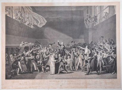 null D'après Jacques-Louis DAVID (1748-1825)
Serment du jeu de Paume, gravé par Jean-Pierre...