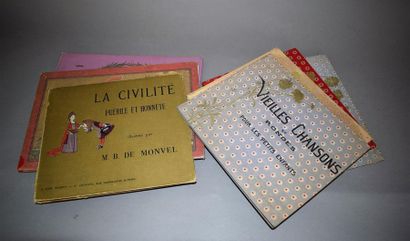 null "Un lot de sept livres pour enfants illustrés par Caran d'Ache et Boutet de...