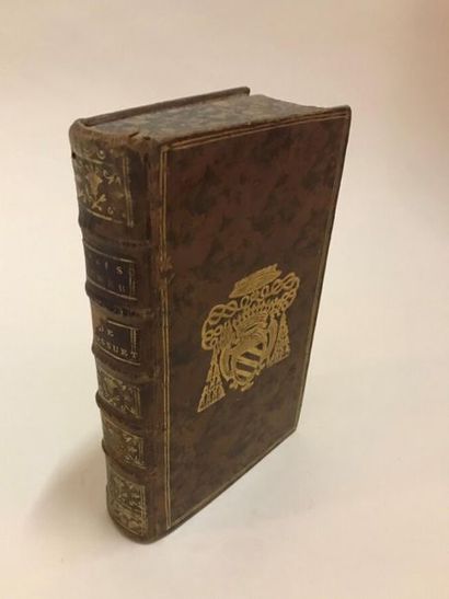 null "BOSSUET. Collection of the funebres orations. Paris, 1762. In-12, calf at arms....