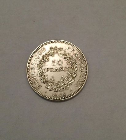 null "A 50 silver franc coin, 1978."