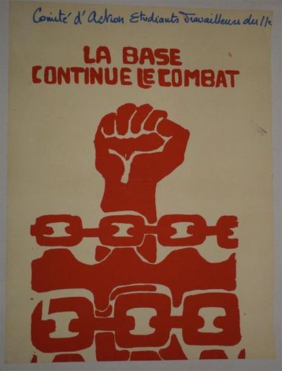 null The base continues the fight Student Workers Action Committee of the 11th Silkscreen...