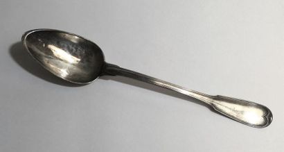 null Silver ragout spoon, fillet model.
Empire period.
L. 32 cm JB-HL
Weight : 180...