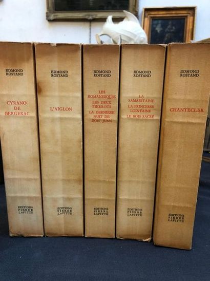 null ILLUSTRES ROSTAND (Edmond) - Works (5 volumes).

Paris, Editions Pierre Laffitte,...