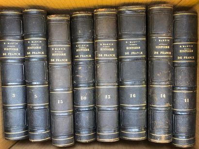  Histoire de France Henri Martin, Paris, 1856 

Seize volumes Gazette Drouot