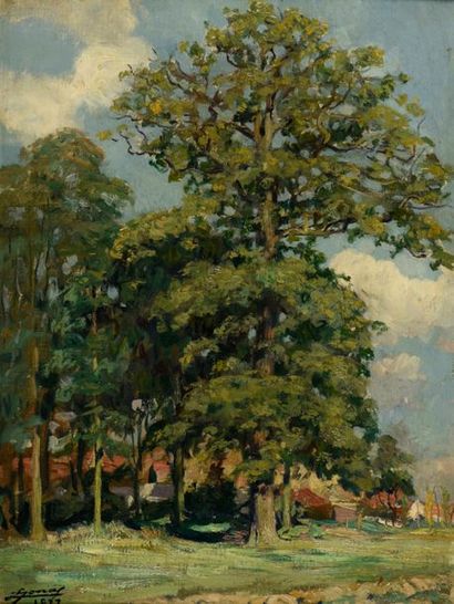 null Lucien JONAS (1880-1947)
Le chêne d'Harpignies
Huile sur toile, signée en bas...