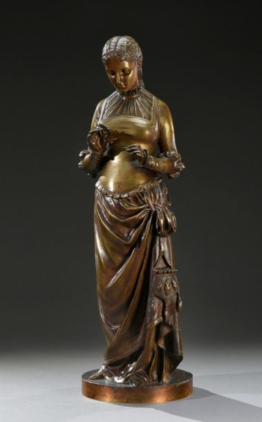 null Pierre Marie François OGÉ (1849-1912)
Marguerite 
Epreuve en bronze à patine...