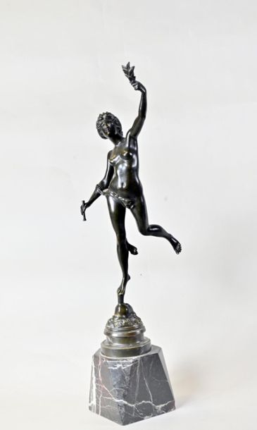 null D'après Jean de BOLOGNE
La fortune
XIXè siècle 
Epreuve en bronze sur socle...