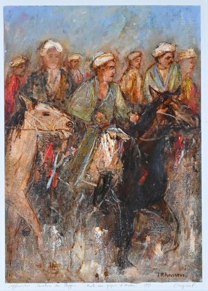 null Jean-Pierre ROUSSEAU (né 1939)
Cavaliers des Steppes, Afghanistan
Huile sur...