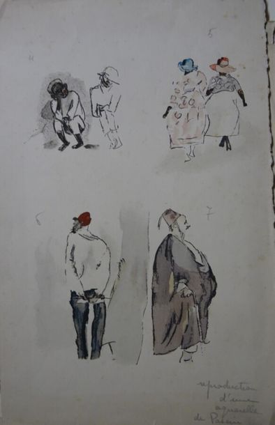 null Jules PASCIN (1885-1930)
Ensemble d'environ 30 reproductions. Certaines portant...