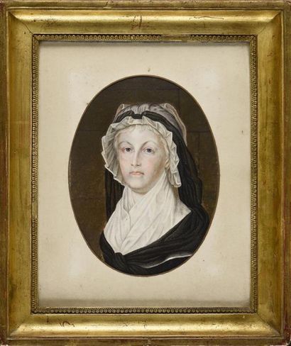 null Ecole FRANCAISE de la fin du XVIIIe siècle
Portrait de Marie-Antoinette d'après...