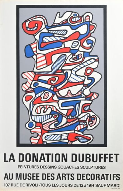 null Jean DUBUFFET (1901-1985), d'après
Affiche sérigraphique de l'exposition de...