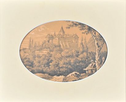 null Ecole FRANCAISE fin du XIXe siècle
Chateau de blonay, canton de Vaud (Suisse)
Crayon...