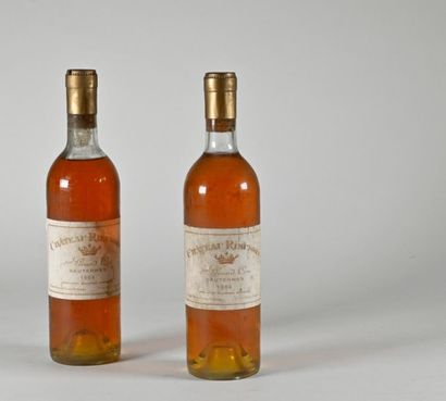 null 2 - B - CHÂTEAU RIEUSSEC (1 B.G.-; 1 H.E; e.t.h; plastic capsules) - CC1 Sauternes...