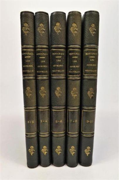 null MONTIFAUD (Marc de). The happy news. Paris, unnamed, 1882-83. 10 volumes bound...