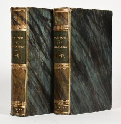 null JANIN (Jules). The Catacombs. Brussels, Méline, 1839. 4 volumes bound in 2 volumes...