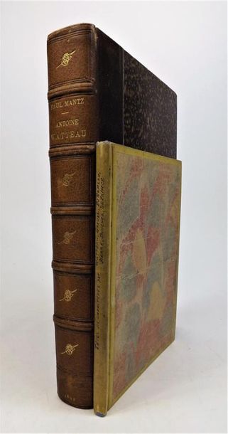 null MANTZ (P). ANTOINE WATTEAU. Paris, illustrated bookshop, 1892. In-8, half brown...