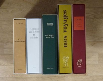 null Lot of five books in a box:
- Florilèges des amours de Ronsard, ill. Matisse
-...