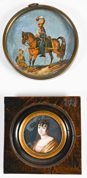 null 19th century FRENCH school Hunter on horseback 

Oil on paper 

We enclose a...