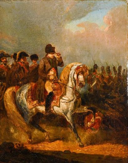 null Eugène DUMOULIN (born in 1816) Napoleon I and his General Staff 

Oil on canvas...