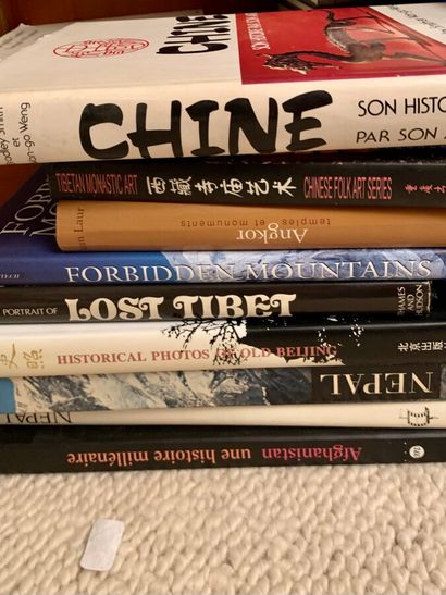 null Set of art books on Cambodia, Nepal, China, Central Asia, Tibet, Afghanistan,...