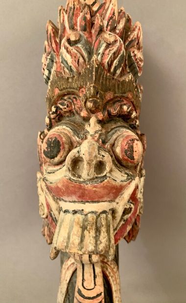 null Five polychrome carved woods

Indonesia, 19th, 20th century.