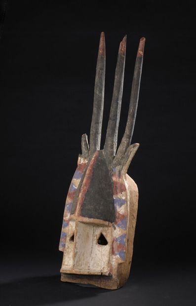 null Dogon mask, Mali

H- 66 cm W. 23,5 cm



Rich polychromy of natural red, blue,...