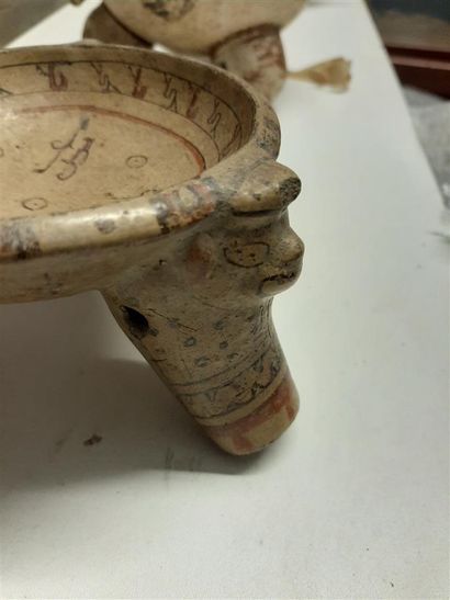null Three tripod cups with decorated feet

Diquis culture, Costa Rica

Period VI,...