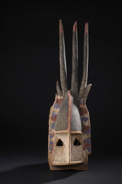 null Dogon mask, Mali

H- 66 cm W. 23,5 cm



Rich polychromy of natural red, blue,...