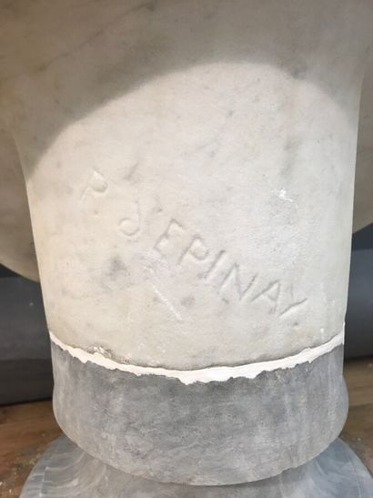 null Prosper d'EPINAY (1836-1914)

Méphistophélès

Buste en marbre

Signé " P. d'EPINAY...