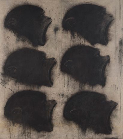 null Christophe BONACORSI, born in 1953

Six heads of monkeys

Acrylic on canvas,...