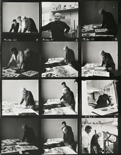 Luc JOUBERT Portraits de Joan MIRO, c. 1965

Ensemble de 5 tirages argentiques d’époque,...