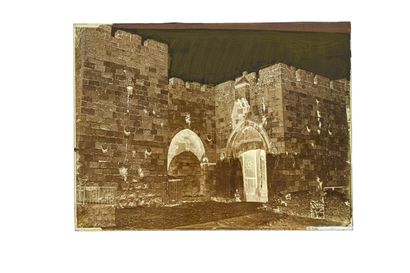 FELIX BONFILS JERUSALEM, GATE OF JAFFA.1867-1875

Collodion negative on glass plate,...