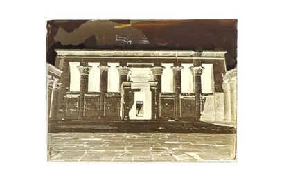 FELIX BONFILS HYPOSTYLE HALL OF THE TEMPLE OF EDFU, UPPER EGYPT 1867-1875

Collodion...
