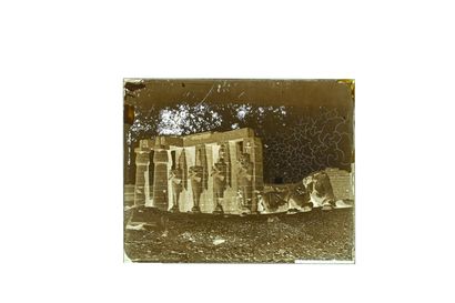 FELIX BONFILS INVERTED STATUE OF SESOSTRIS AT THEBES - EGYPT 1867-1876

Collodion...
