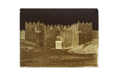 FELIX BONFILS JERUSALEM, DAMASCUS GATE 1867-1875

Collodion negative on glass plate,...