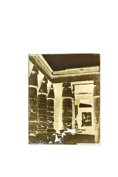 FELIX BONFILS KARNAK TEMPLE OF RAMESSES IV, INTERIOR. KARNAK. UPPER EGYPT 1867-1875

Collodion...