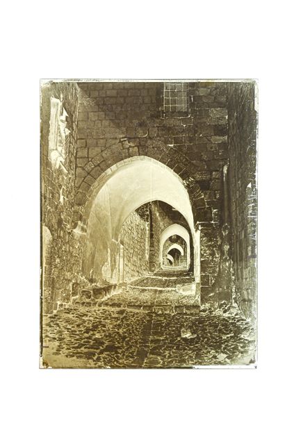 FELIX BONFILS JERUSALEM, ALLEYWAY TO THE PALACE OF HEROD. 1867-1875

Collodion negative...