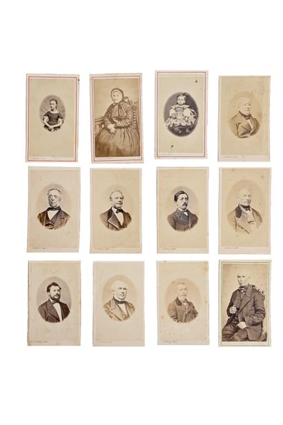 FELIX BONFILS Portraits pris en studio à Alès, vers 1865.

51 tirages albuminés au...