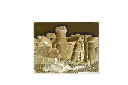 FELIX BONFILS RUINS OF THE HYPOSTYLE HALL, VIEW FROM OUTSIDE -KARNAK 1867-1875

Collodion...