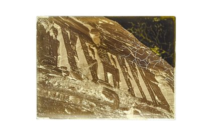 FELIX BONFILS TEMPLE OF ABOU SIMBEL DEDICATED TO ATHOR. UPPER EGYPT (NUBIA) 1867-1875

Collodion...