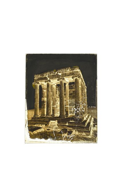 FELIX BONFILS TEMPLE DE LA VICTOIRE SANS AILES. ATHÈNES. 1867-1875

Négatif au collodion...