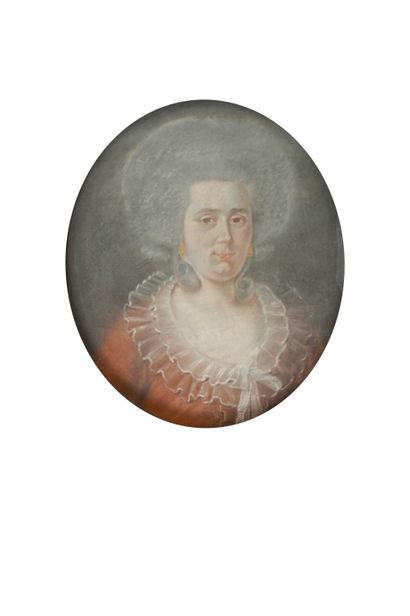 École FRANÇAISE du XVIIIe siècle Portrait de femme au col de tulle blanche

Pastel

H....