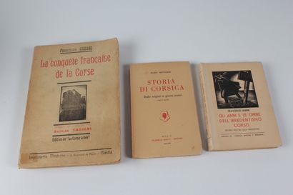 [Lot HISTOIRE] Guerri, Francesco. - Gli anni e le opere dell'irredentismo corso (Ricordi...