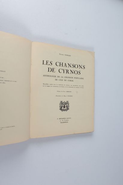 Tomasi, Xavier et Arrighi, Paul et Poggioli, Marcel Les chansons de Cyrnos : anthologie...