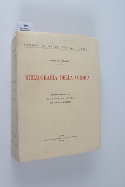 Starace, Carmine Bibliografia della Corsica / presentazione di Gioacchino Volpe....
