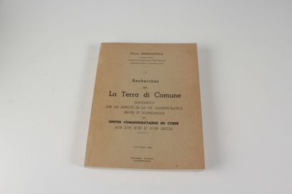 Emmanuelli, Pierre Recherches sur La Terra di Comune: documents sur les aspects de...