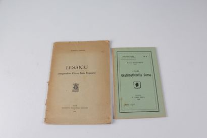 CARLOTTI, Dumenicu Lessicu comparativu Córsu Italo Francese. - Pisa : F. Simoncini,...
