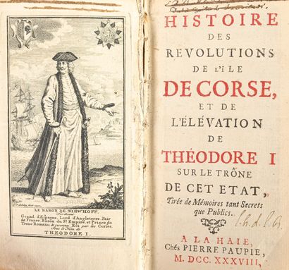 [Witelieb, von] Histoire des révolutions de l’île de Corse et de l’élévation de Théodore...