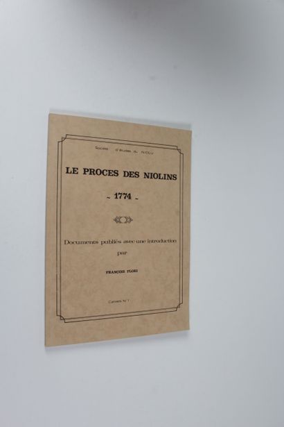 Flori, François «Le procès des Niolins 1774. Documents publiés avec une introduction...